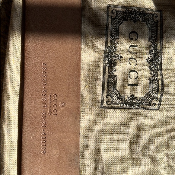 Gucci Kingsnake Belt Rare 85/34 - Picture 3 of 4